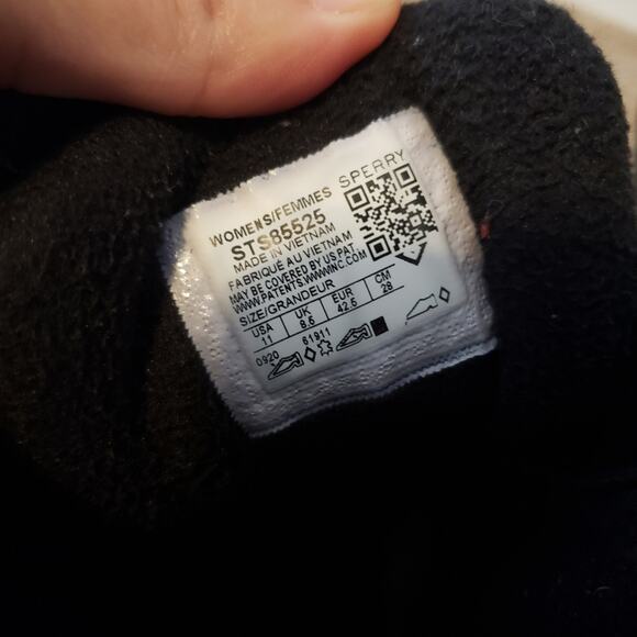 Sperry Saltwater suede Duck Boot Black Serpent Leather 11 - Picture 4 of 8